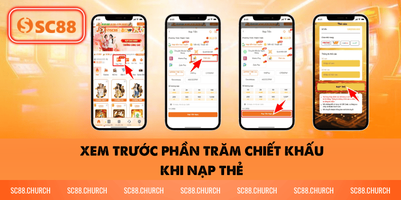 Xem Trước Phần Trăm Chiết Khấu Khi Nạp Thẻ
